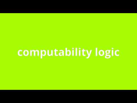 what is the meaning of computability logic