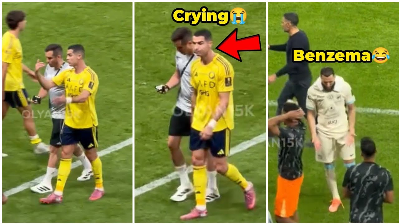 Messi Fans Chant, Ronaldo in Tears as Al Nassr Loses 1-2 to Al Ittihad ⚽