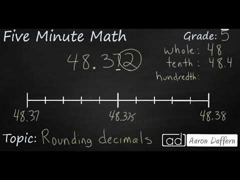 5th Grade Math Rounding Decimals
