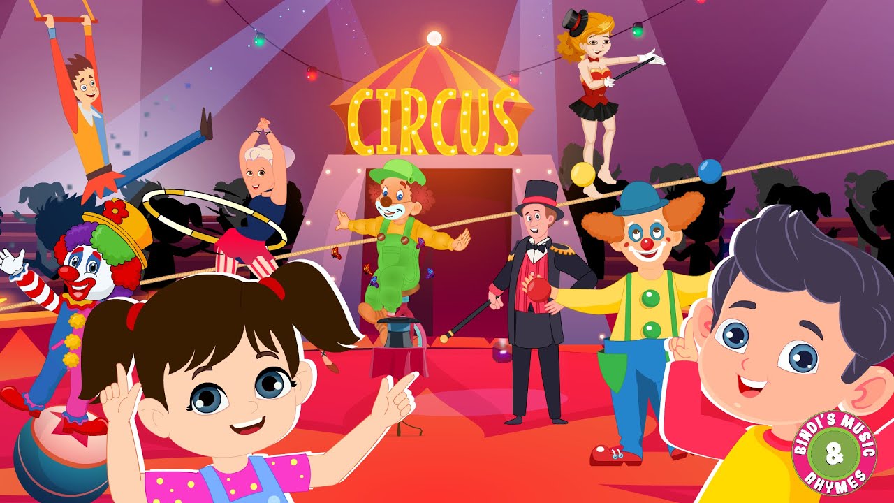 Circus Song for Kids 🎪 | Nursery Rhyme & Lyrics