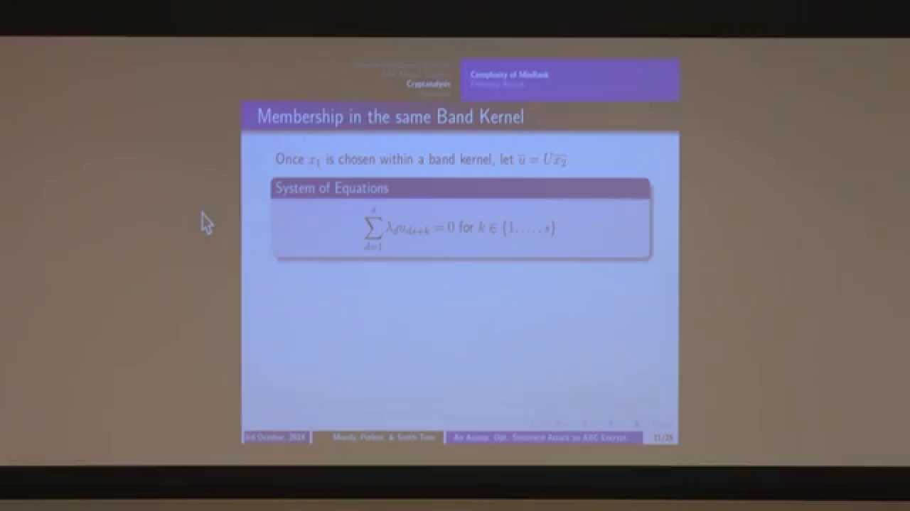 An Asymptotically Optimal Structure Attack on ABC Multivariate Encryption by Daniel Smith-Tone