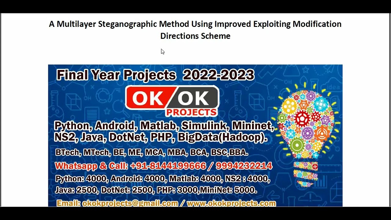 Advanced Multilayer Steganography with Enhanced Exploiting Modification Directions Scheme 🔒