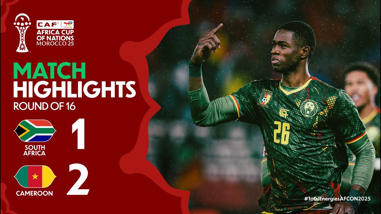 SA vs Cameroon | AFCON 2025 Round of 16 ⚽