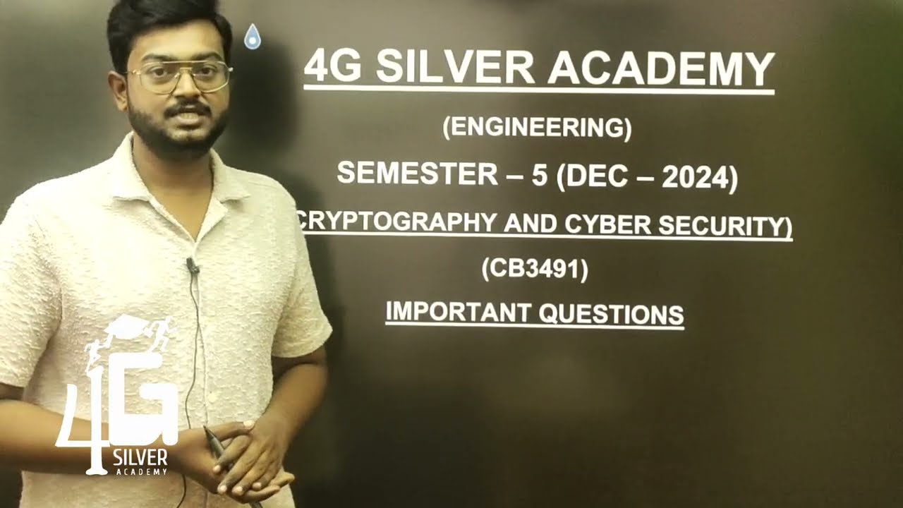 Top Cryptography & Cyber Security Questions in Tamil for Semester 5 | CB3491 Exam Prep 🔐