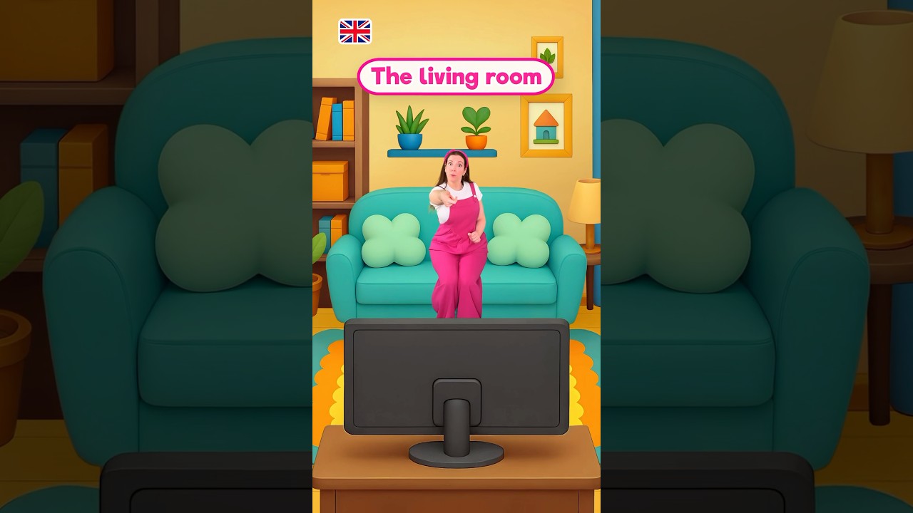 Les pièces de la maison en anglais 🇬🇧 #apprendre #enfants #débutant #education #maternelle