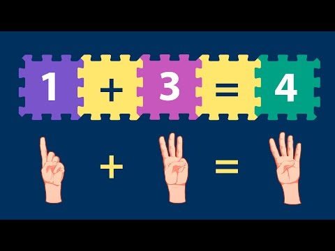 Como somar os números - vídeo educativo infantil