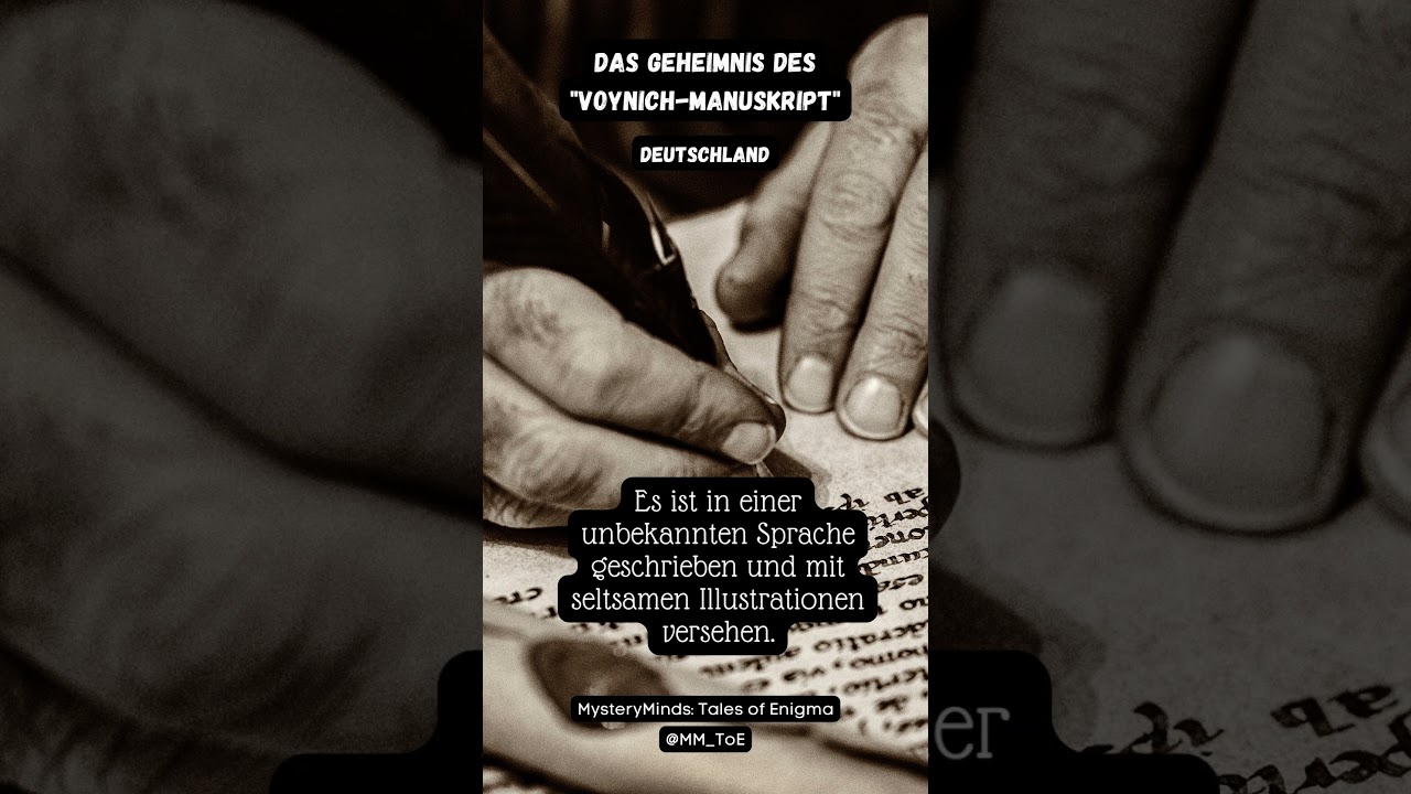 Das Voynich-Manuskript: Das Rätsel der Jahrhunderte 📜
