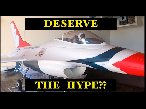 Eflite F16 Unboxing and Flight Test