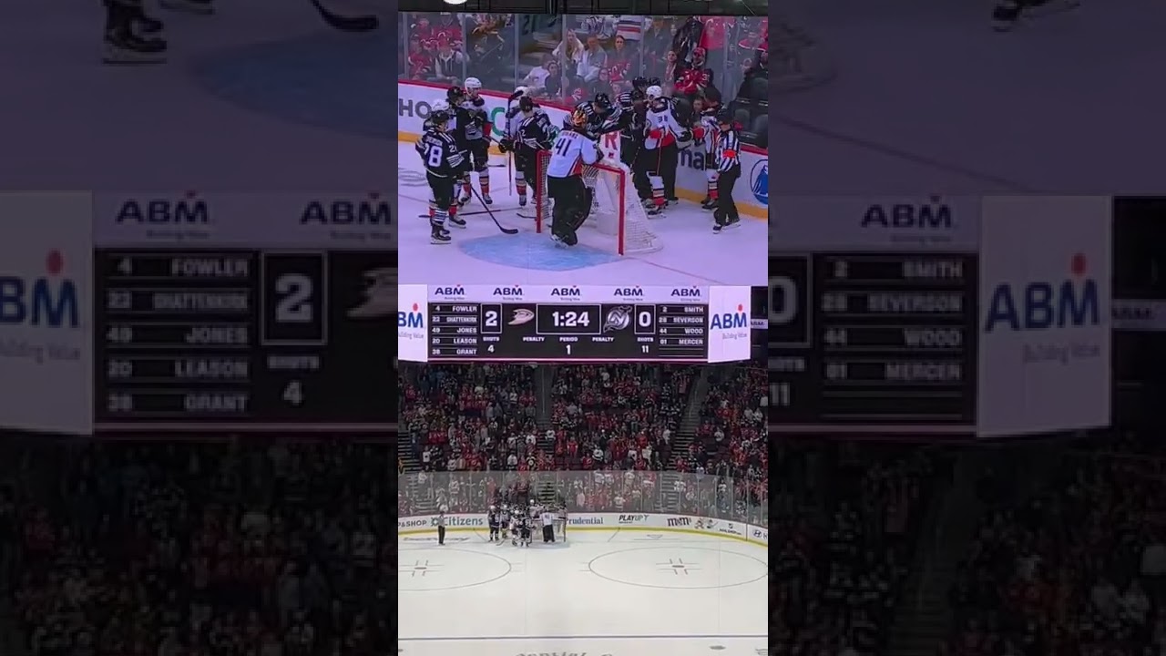 Intense Showdown: NJ Devils vs. Anaheim Ducks – Fight Warning ⚠️