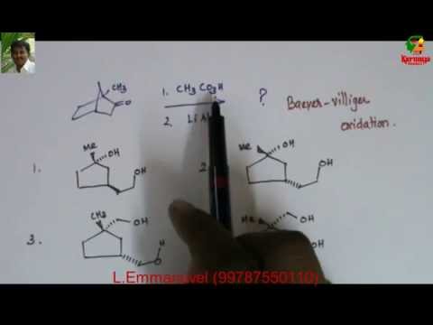 Baeyer Villiger oxidation CSIR NET organic chemistry Dr.L.Emmanuvel