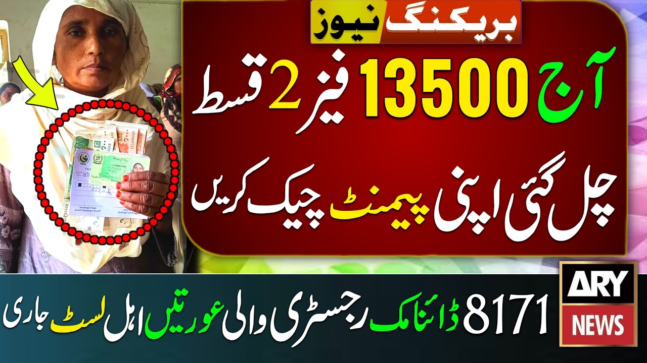 BISP Payment Status by CNIC & 8171 Check 2025