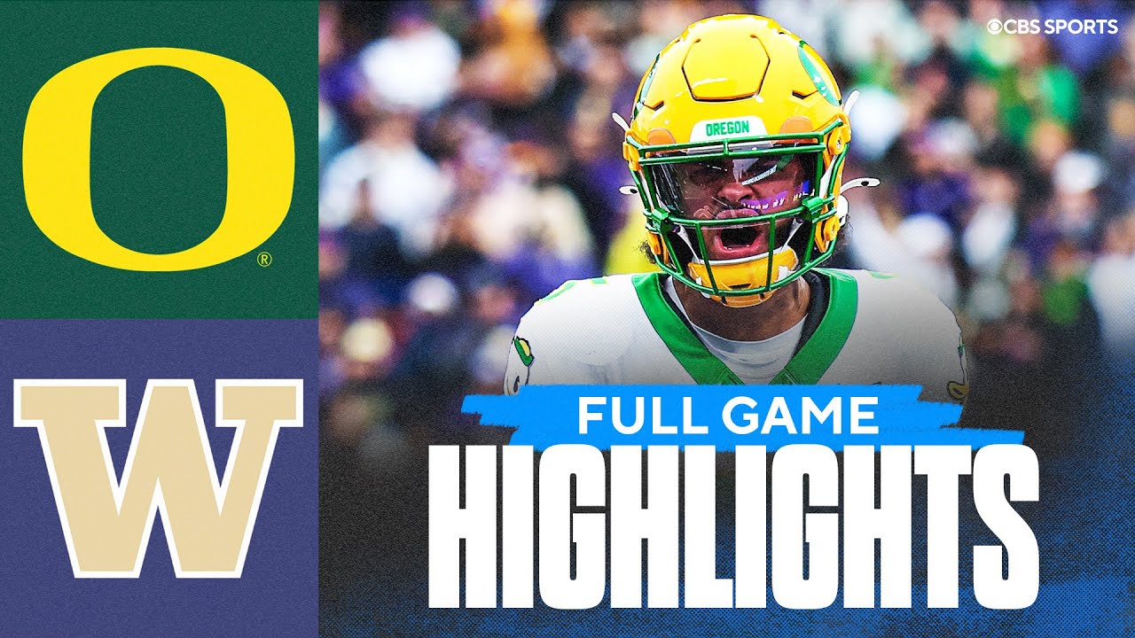 Oregon Ducks vs Washington Huskies Highlights 🏈