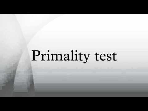 Primality test