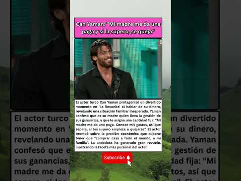 La increíble confesión de Can Yaman sobre su situación económica 👈