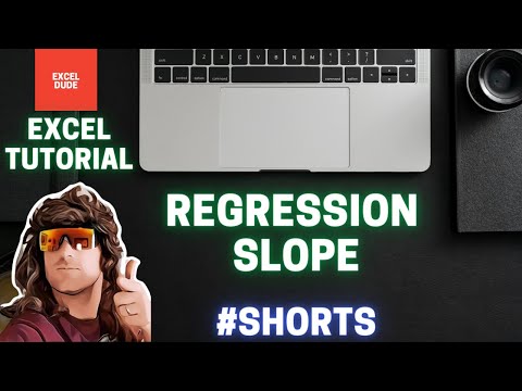 #shorts Regression Slope Microsoft Excel Tutorial