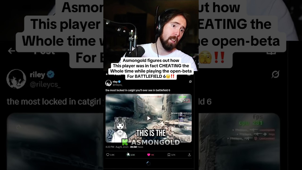 Asmongold Reveals How Player Cheated in Battlefield 6 🎮