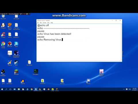 Making a harmless Virus using NOTEPAD!