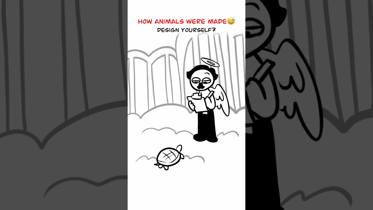 Hilarious Animal Designs Animation Meme! 😂 | RedFlowerCrown #shorts