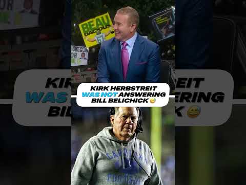 Kirk Herbstreit refused to pick up Bill Belichick’s phone call Live on air 😅