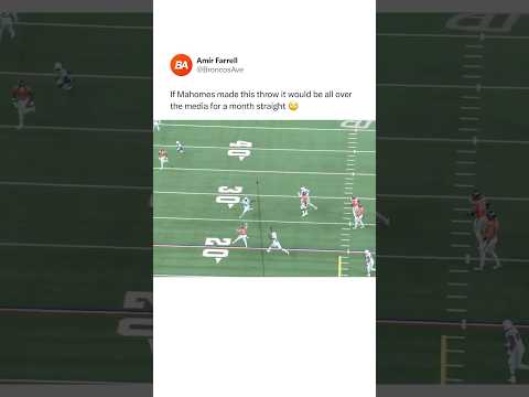 Bo Nix IS Better Than Mahomes 🤐 #broncos #shorts