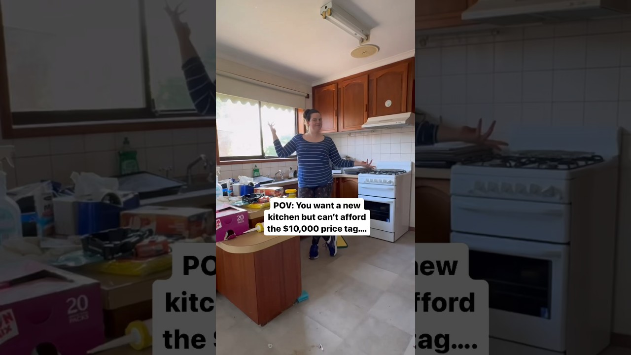 A Complete Kitchen Makeover For Less Than $500 🙌 #diy #homeimprovement #homeinspo