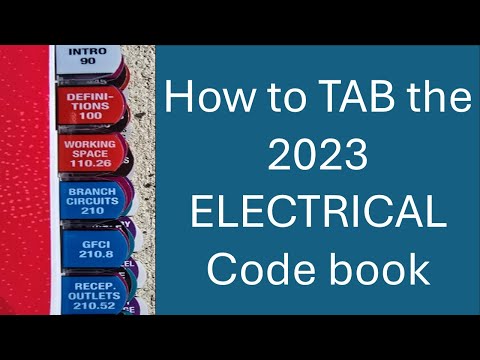How to TAB the 2023 NEC Electrical Code Book. Ultimate Guide, Page by Page.