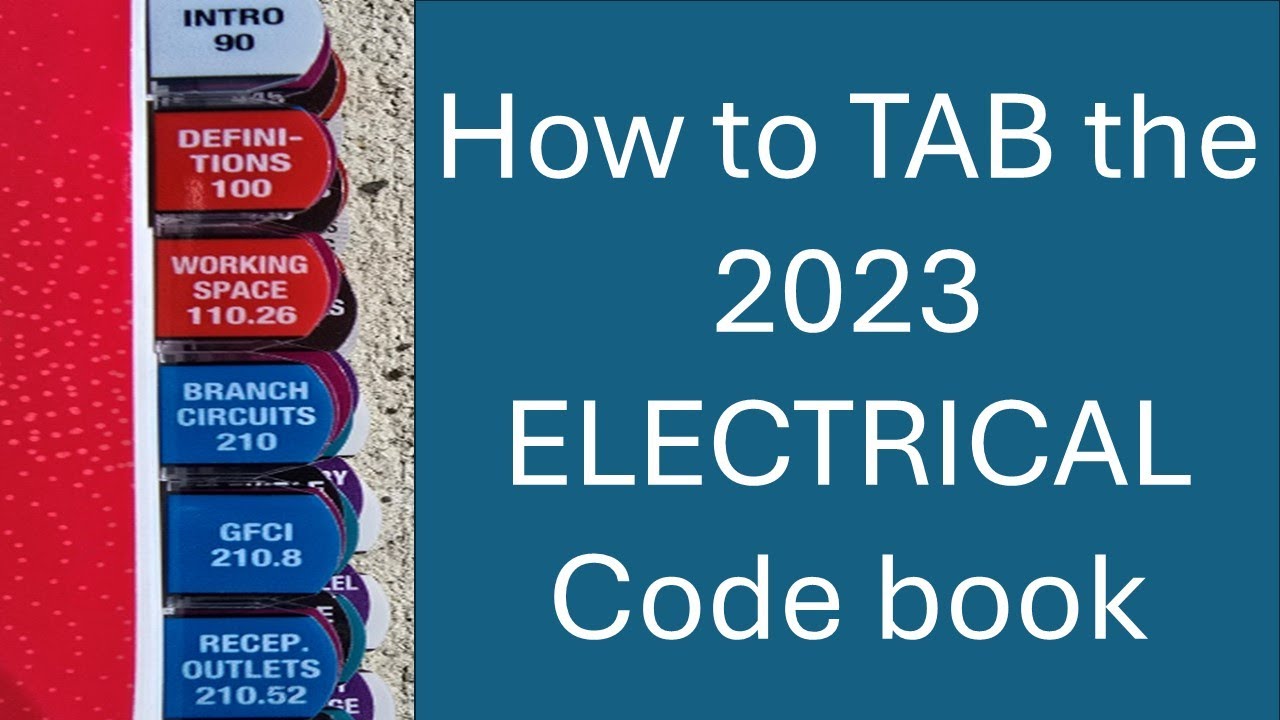 Master the 2023 NEC Electrical Code Book with Our Complete Page-by-Page TAB Guide 📘