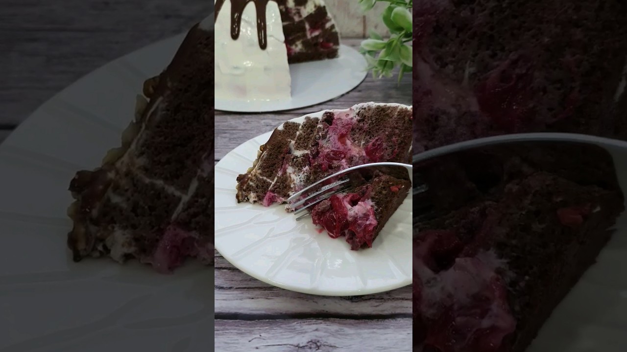 ПП торт Панчо с вишней 🍒 — низкокалорийный десерт