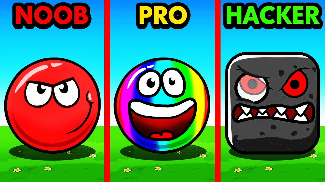 Red Ball 4: Noob, Pro & Hacker Challenge ⚽