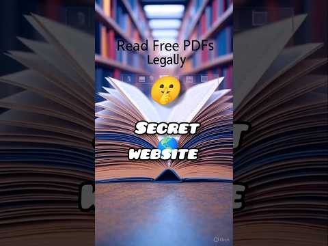 secret website to download PDFs of Books . #books #ebook #ai