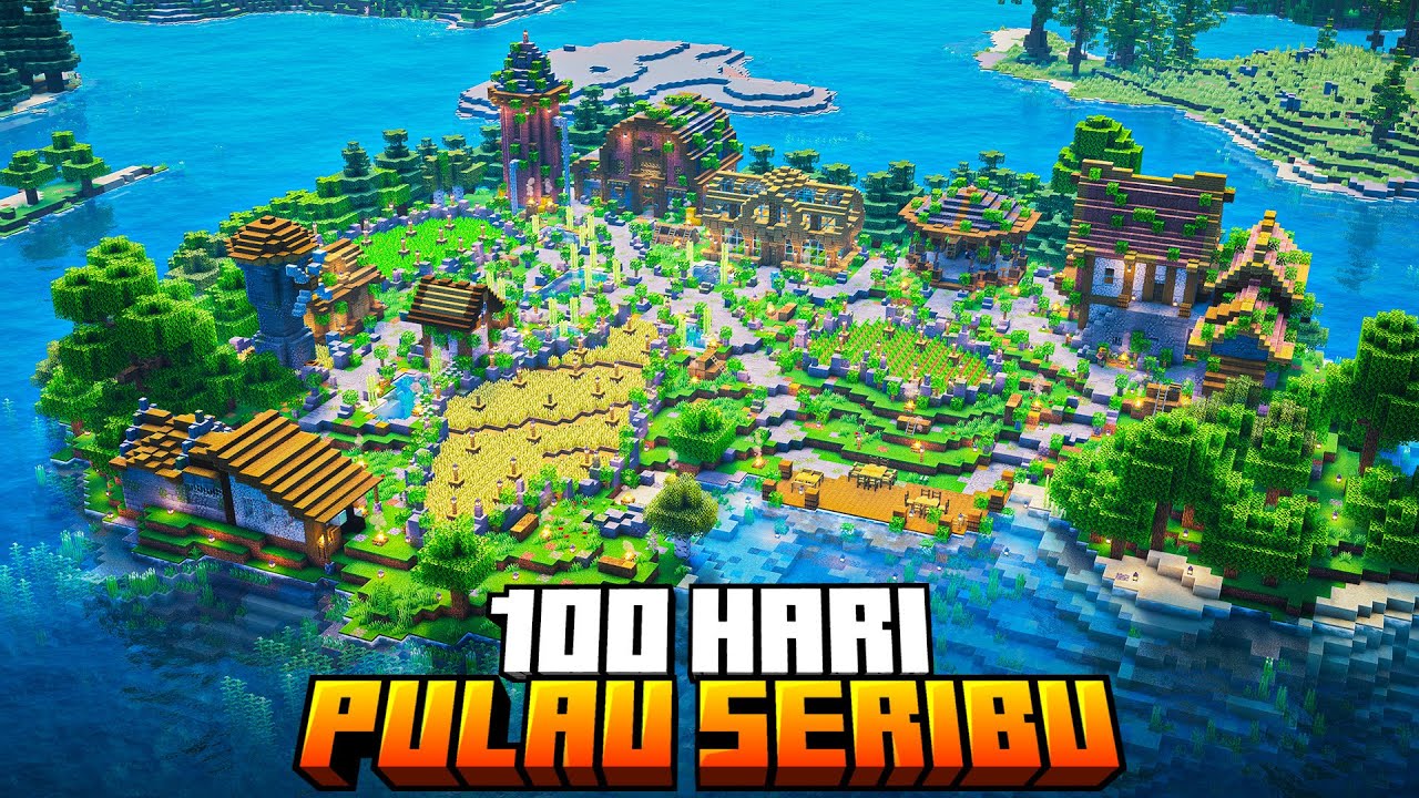 100 Hari Minecraft Hardcore di Pulau Seribu
