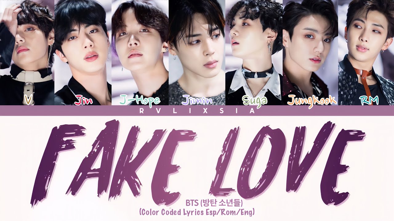 BTS Fake Love Lyrics (Color Coded) 🌈