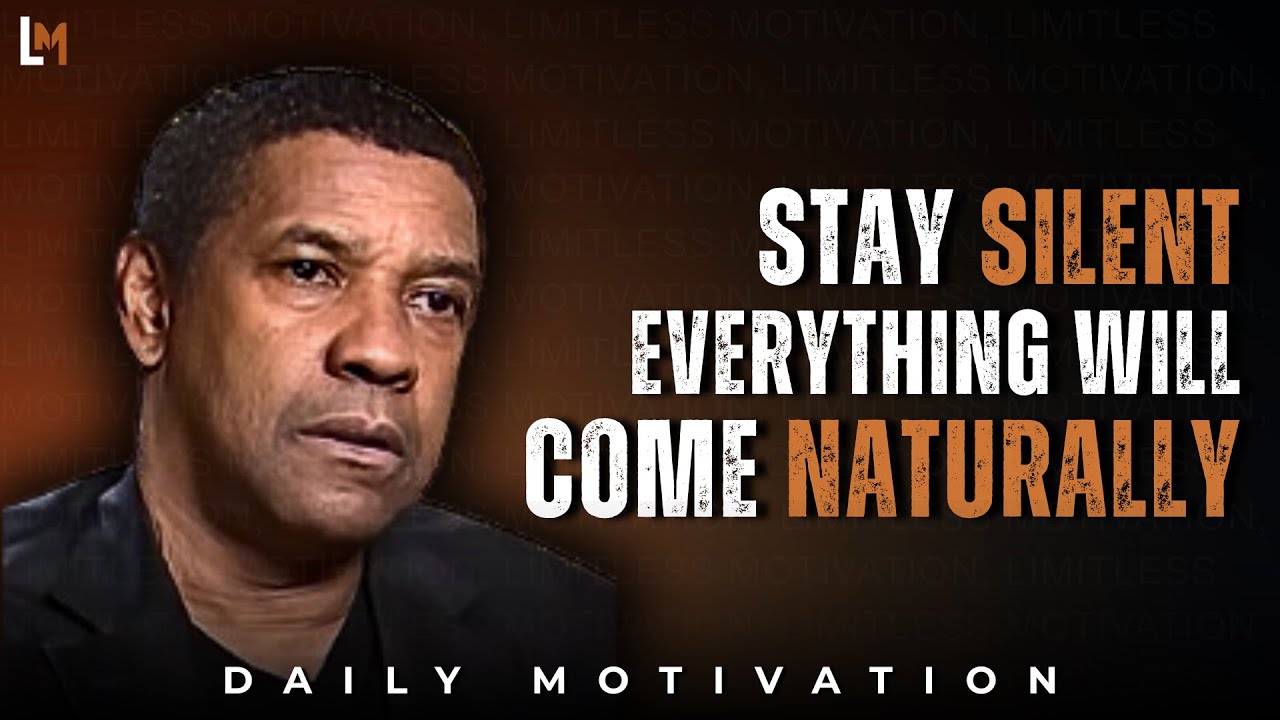 Silent Success: Denzel Washington's Motivational Speech