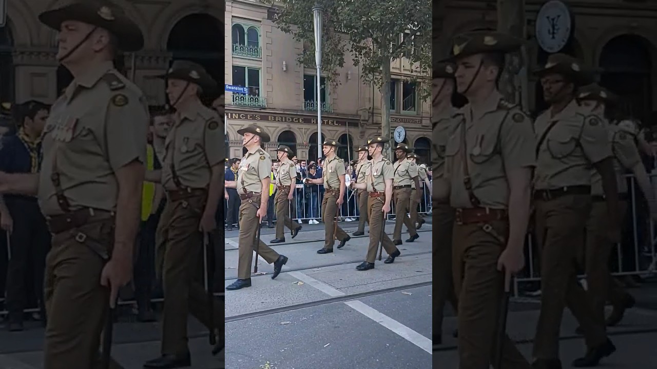 Anzac Day Parade 2023 🇦🇺 by Veterans in Melbourne