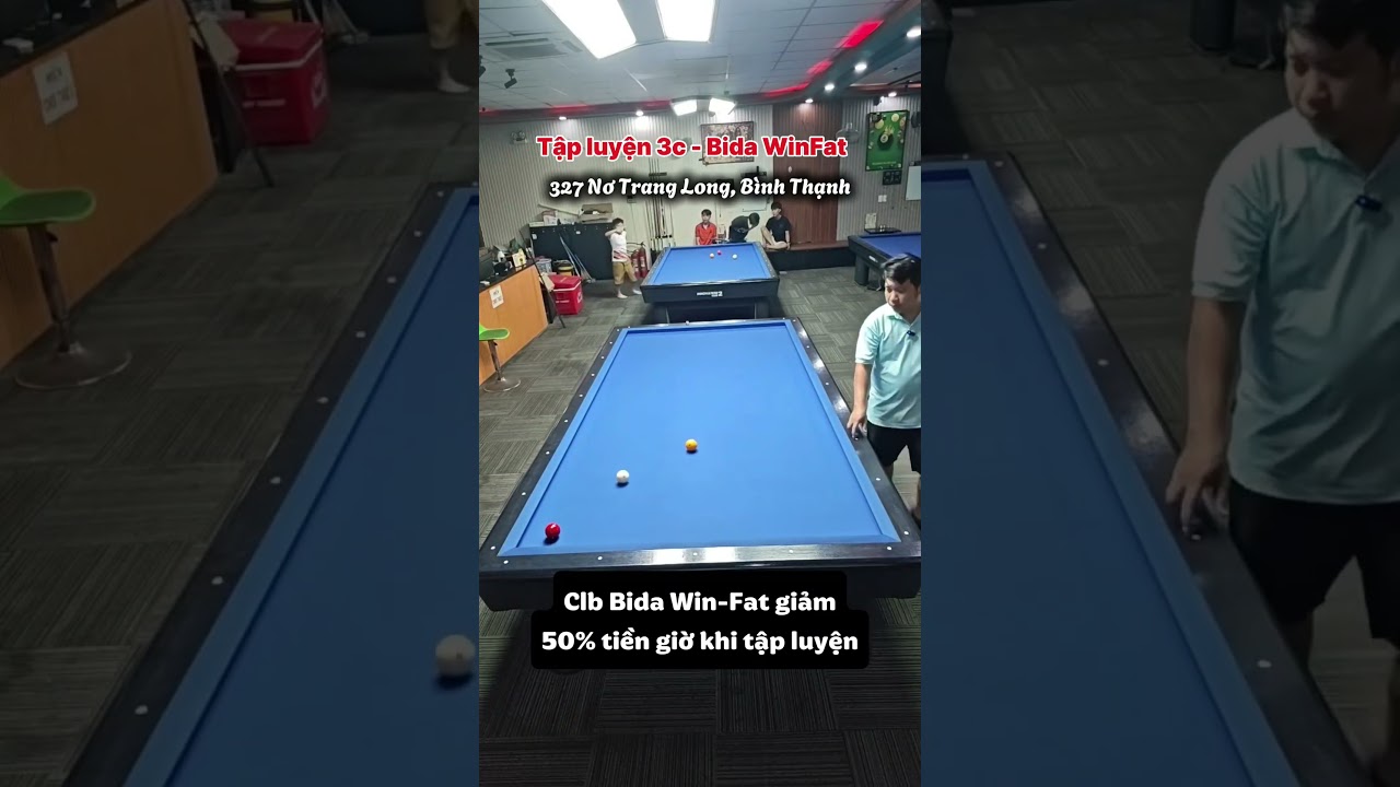 Hướng Dẫn Tập Luyện Bida 3C Với Băng Gài Sườn Tại CLB WinFat 🎱