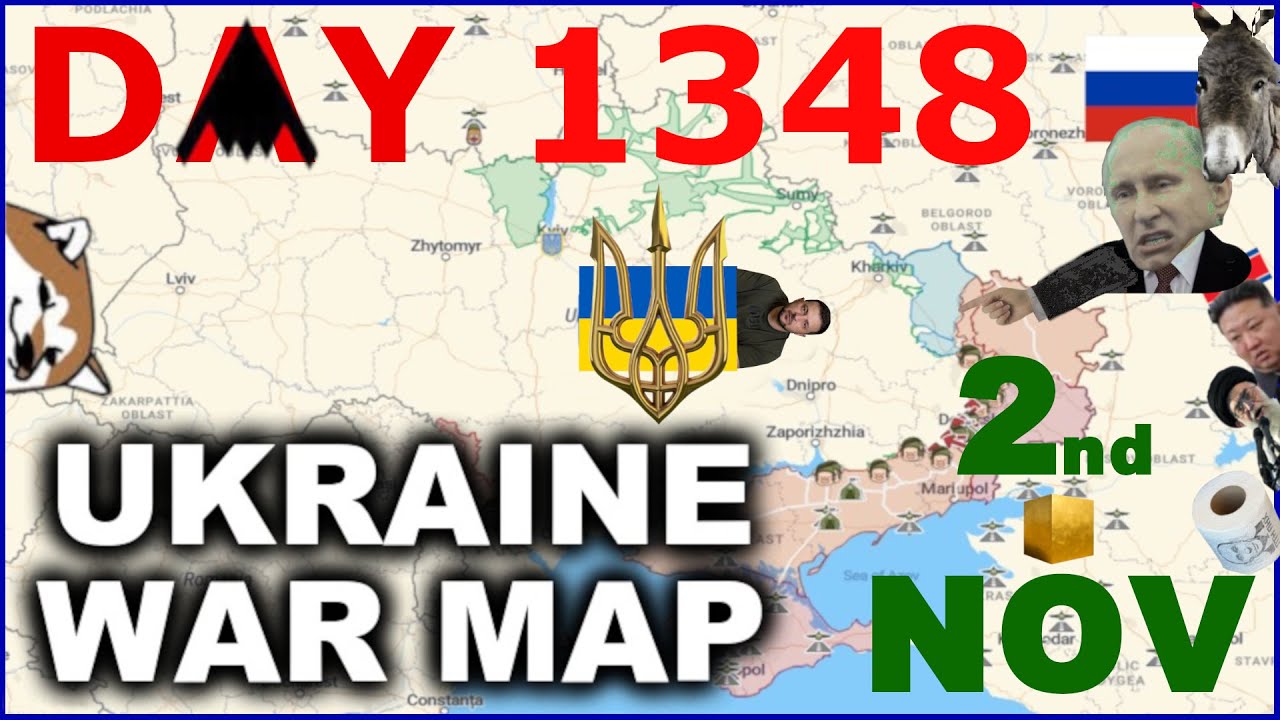 Day 1348: Ukrainian Map Update and Military Losses as of November 2, 2025