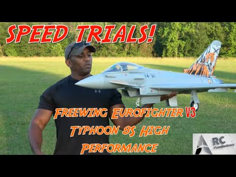 Ultimate Top Speed Race: Freewing Eurofighter Typhoon 8s 90mm EDF Jet