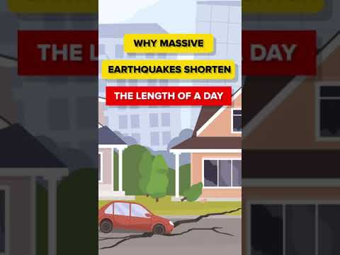 Why Massive Earthquakes Shorten the Length of a Day