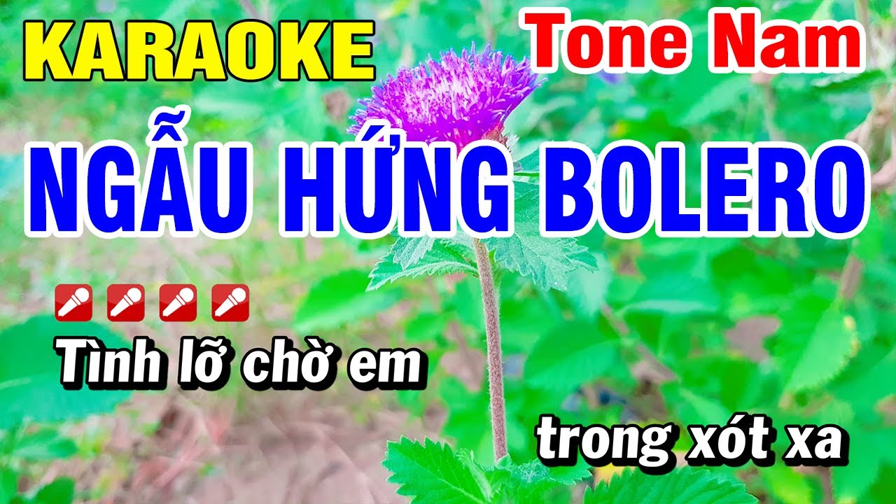Karaoke Bolero Nhạc Sống Chuẩn Nam | Hoài Phong 🎤