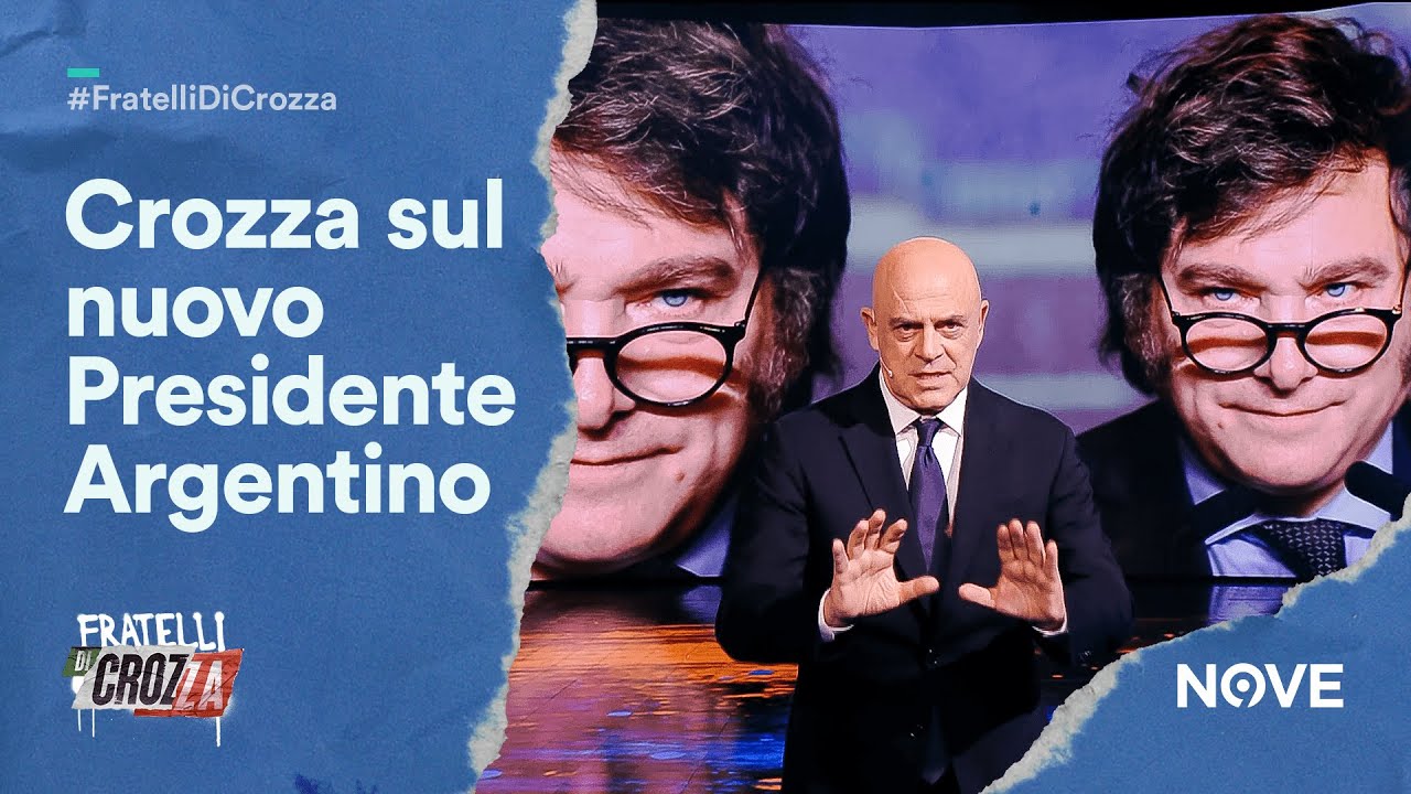 Crozza su Javier Milei Leader della destra Argentina "Praticamente è Formigoni senza parrucchiere"