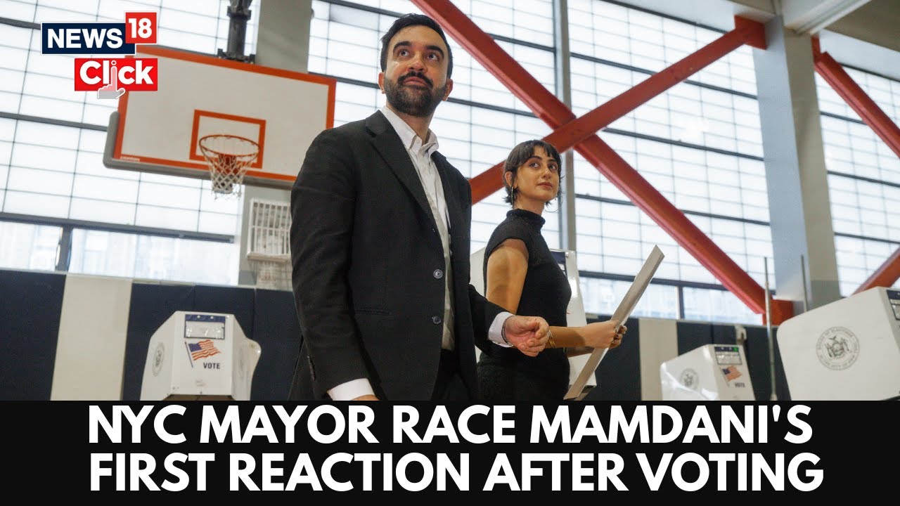 2025 NYC Mayoral Candidate Zohran Mamdani Speaks to Press After Voting in Queens
