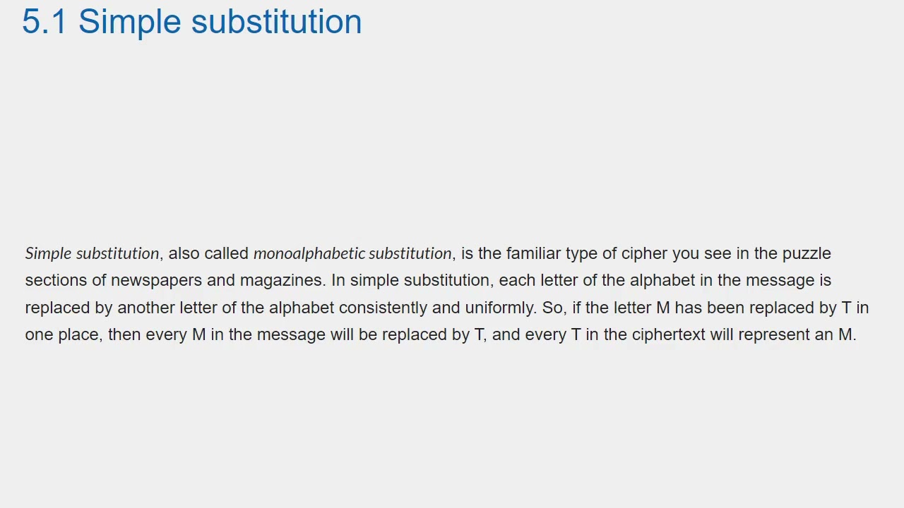 012 Mastering Substitution Ciphers: Unlock the Secrets of Chapter 5 ๐
