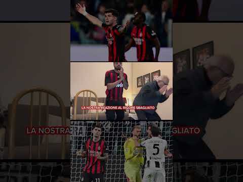 REAZIONE AL RIGORE SBAGLIATO !! #juvemilan