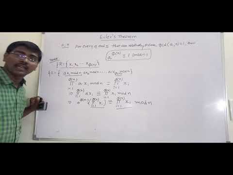 EULER'S THEOREM and EULER'S TOTIENT FUNCTION WITH EXAMPLES || MATHEMATICS OF ASYMMETRIC CRYPTOGRAPHY