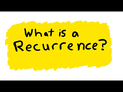 Recurrence Equations Overview (Computer Science/Algorithms)