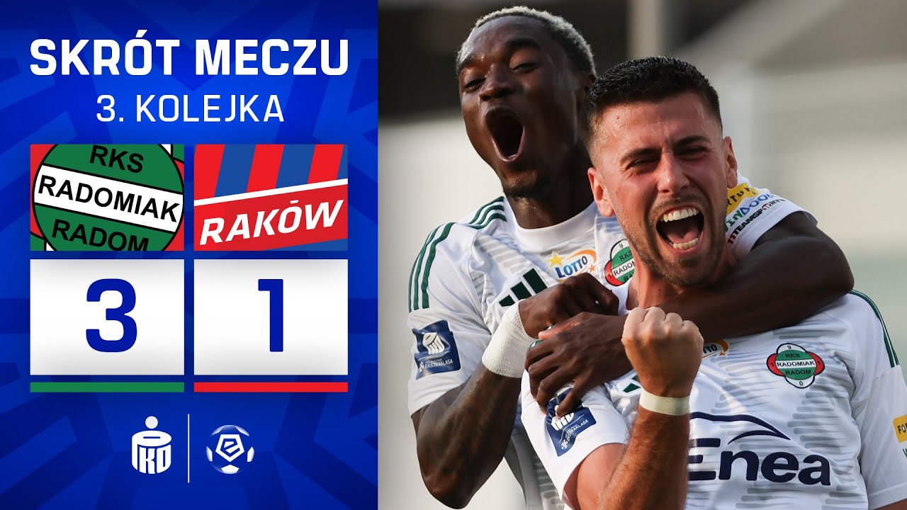 Radomiak vs Raków: 3:1 Victory in Ekstraklasa 🚩