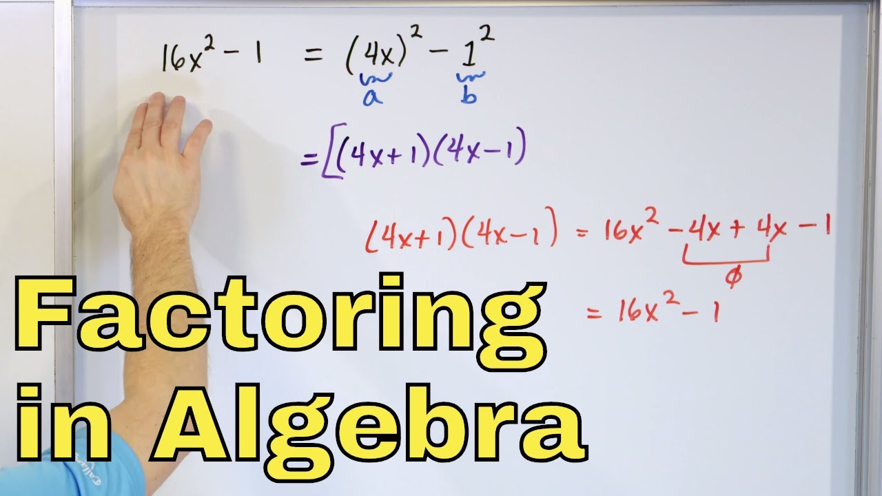 07 Factoring Perfect Square Trinomials and the Difference of Two Squares