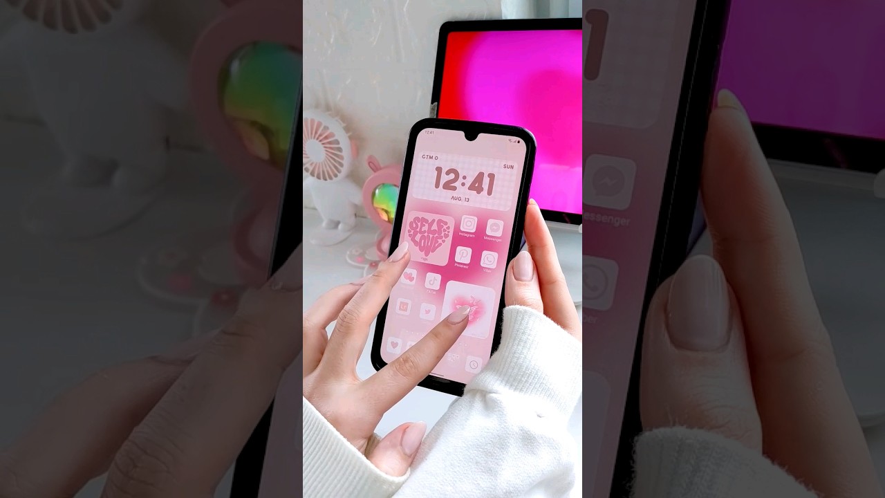 Pink Aesthetic Homescreen Tutorial for Galaxy 📱