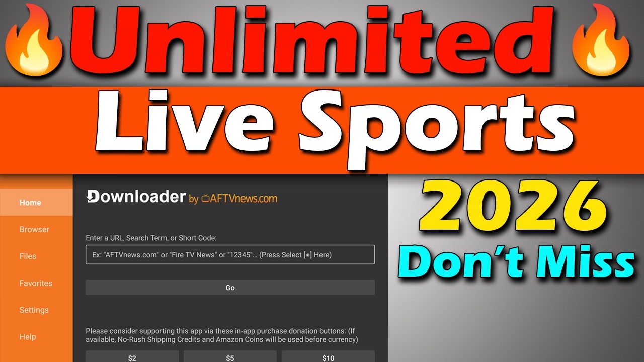 Unlimited Live Sports on Firestick 2026🔥