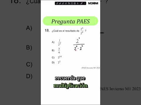 Ejercicio para PREPARAR la PAES 2024